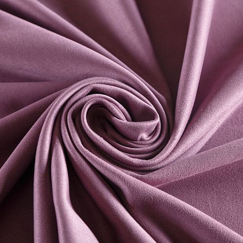 Замша искусственная 018-05691 розовато-лиловый однотонный