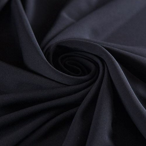 Трикотаж 056-16688 черный однотонный