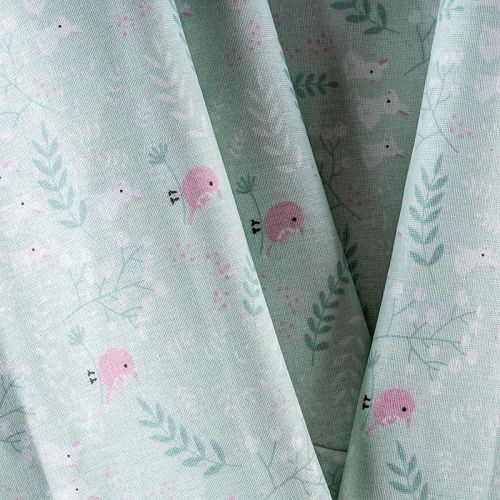 Бязь 007-00665 мятный принтованный