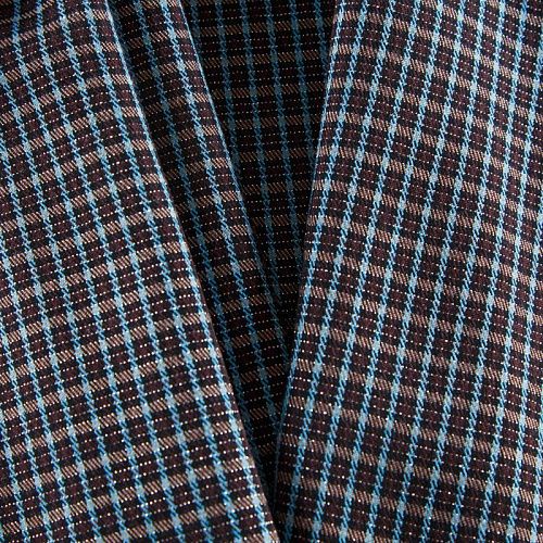 Ткань костюмная с люрексом 025-12134 коричневый принтованный