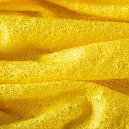 Трикотаж вязаный 056-19947 ярко-желтый однотонный