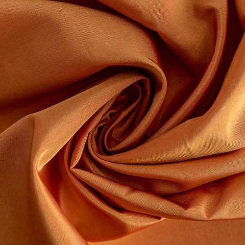 Ткань портьерная тафта h-295 см Т171-02-175 жженый апельсин однотонный