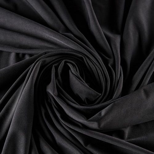 Лайкра "Кожа ангела" К33-084 черный однотонный