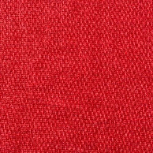 Лен-вискоза 035-01052 красно-коралловый однотонный