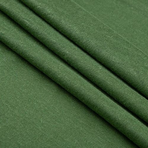 Трикотаж льняной 056-20360 зеленый