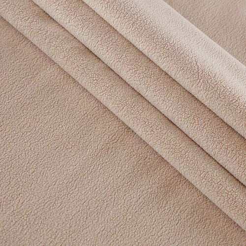 Флис 2-х сторонний на трикотажной основе 061-15596 топленое молоко однотонный