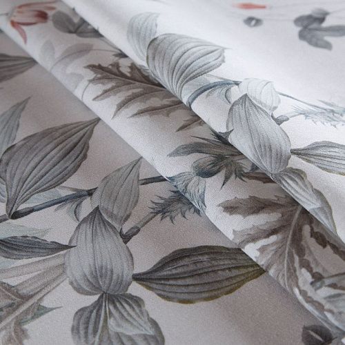 Ткань портьерная H-280 см 19-02-15868 молочный принтованный