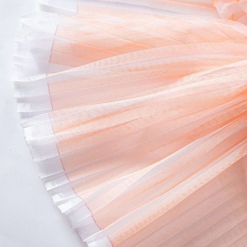 Сетка плиссе 050-20313 бело-персиковый