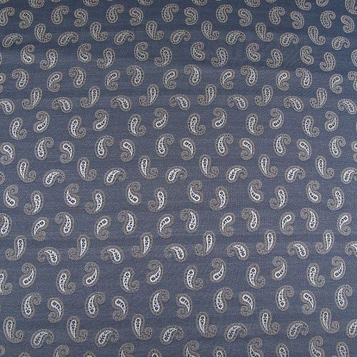 Шелк твил Etro 064-19158 серо-голубой