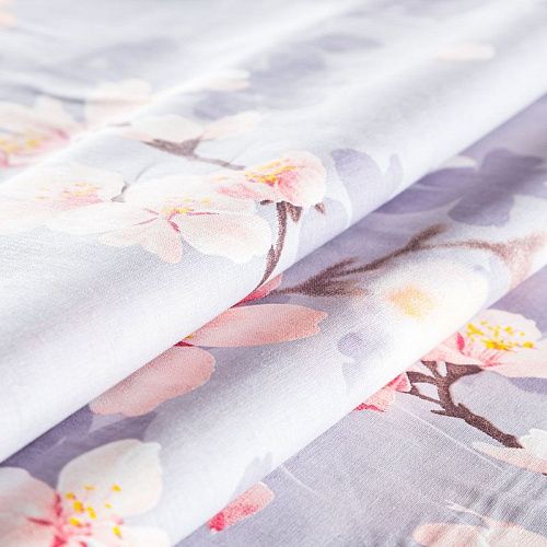 Поплин ш.220 см 063-03533 серый принтованный