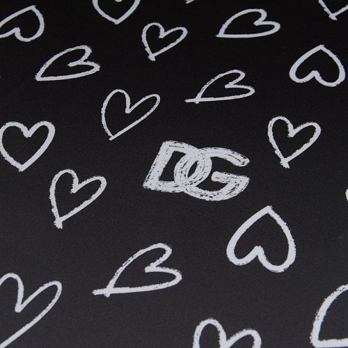 Атлас-тафта 001-11734 черный принтованный