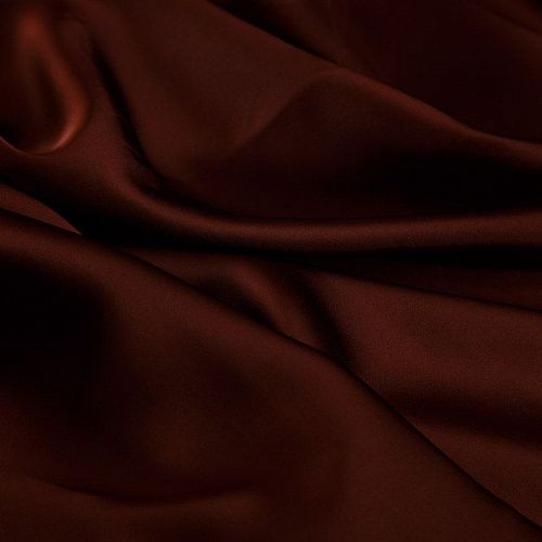 Сатин 001-18704 терракотово-коричневый однотонный
