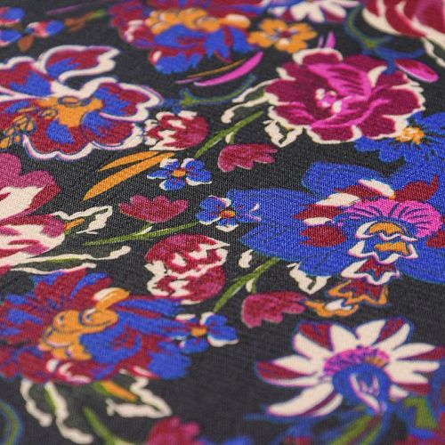 Вискоза 009-11697 черный принтованный