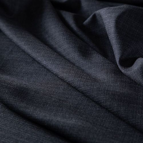 Шерсть костюмная стрейч 025-19953 графит клетка