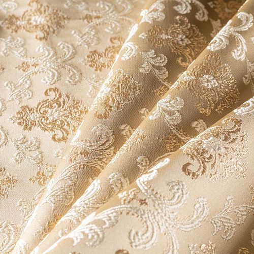 Ткань портьерная жаккард h-290 см 02-02-00328 светлое золото