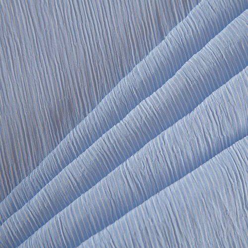 Шелк-жатка натуральный 064-16221 разбеленный голубой однотонный