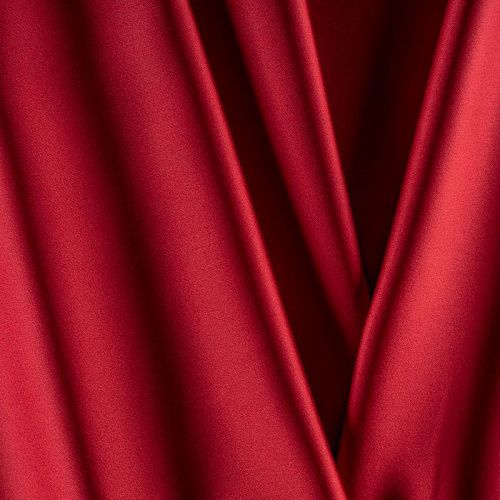 Сатин стрейч К33-557 вишневый однотонный