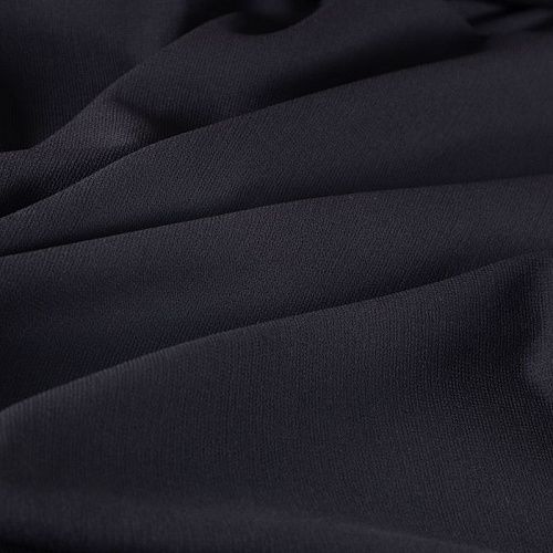 Креп шерстяной Venice 026-20051 черный однотонный