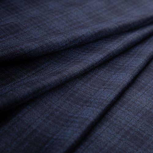 Шерсть костюмная 025-19944 черно-серый клетка