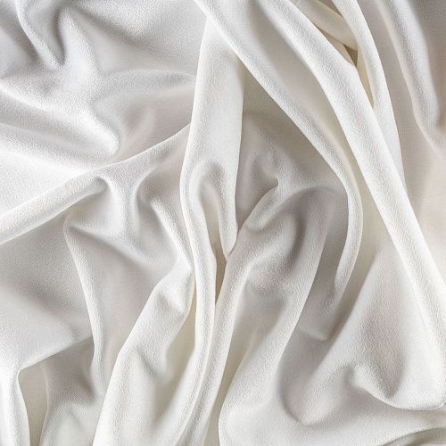 Ткань портьерная бархат 529-02-152 жемчужный однотонный