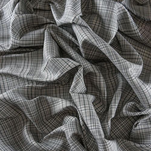 Ткань костюмная 025-11850 серый клетка