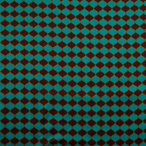 Шелк-штапель 069-16115 бриллиантовый зеленый принтованный