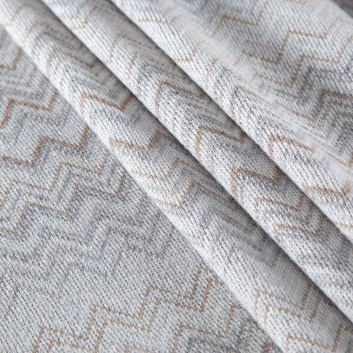 Трикотаж шерстяной вязаный Missoni 056-19828 молочно-серый