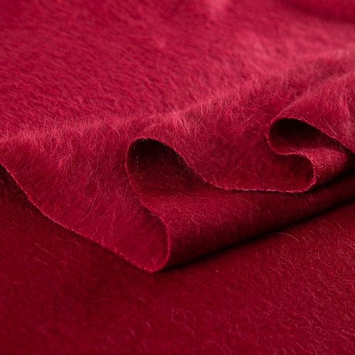 Альпака пальтовая 040-20109 красно-малиновый