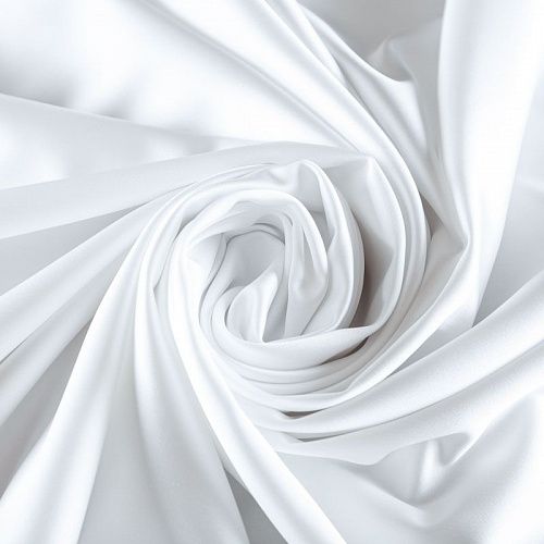 Сатин стрейч 001-07805 белый однотонный