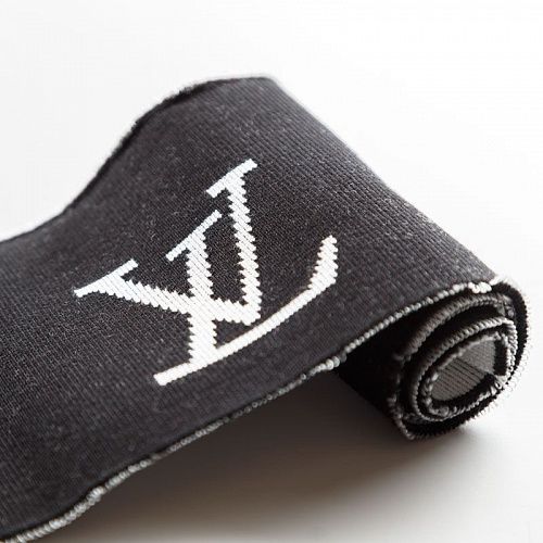 Манжет трикотажный 10х50 см с лого 574128 черный