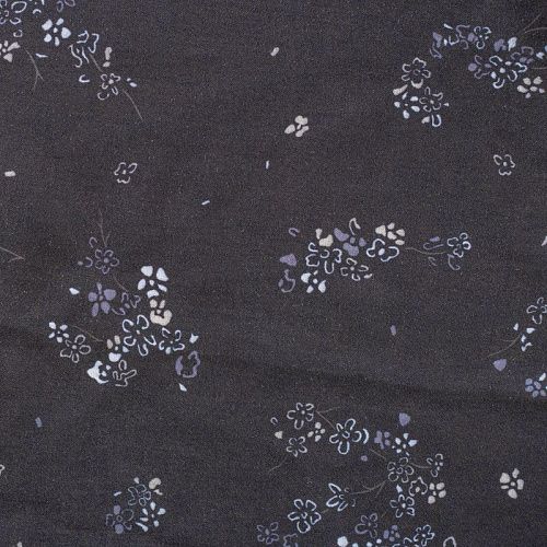 Батист 003-01594 черный принтованный