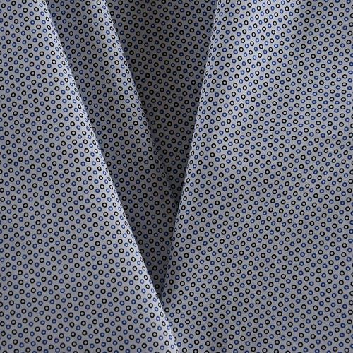 Хлопок плательно-рубашечный 049-11936 белый принтованный