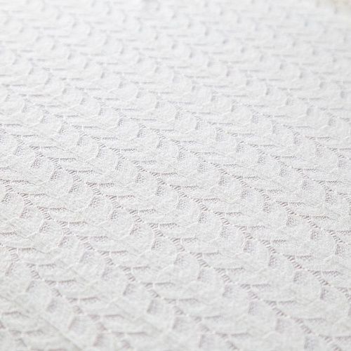 Трикотаж ажурный вязаный 056-20001 молочный