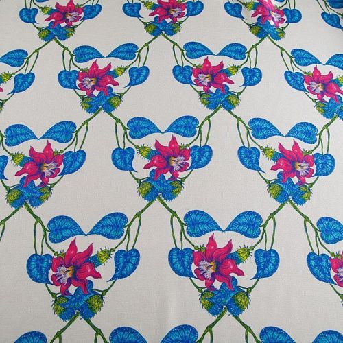 Вискоза 009-16549 белый принтованный