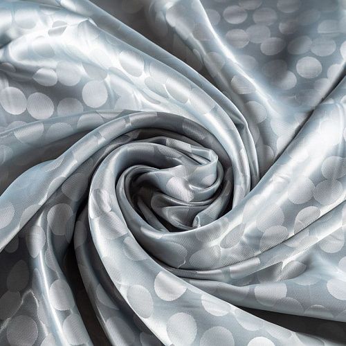 Ткань подкладочная К33-727 серебристо-серый жаккардовый