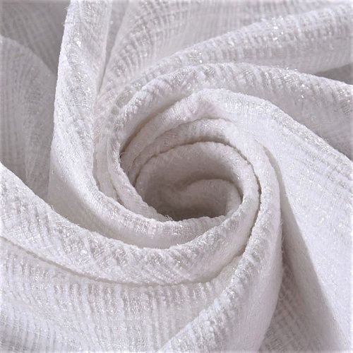 Твид шанель 052-10700 белый однотонный