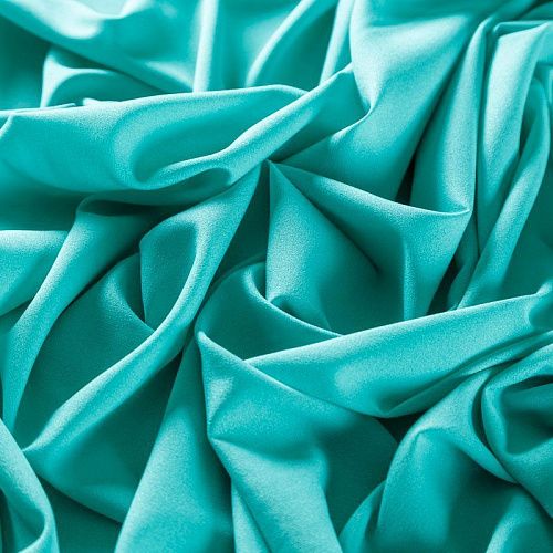 Крепдешин синтетический 029-07349 тиффани однотонный