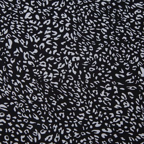 Шифон 068-13570 черный принтованный