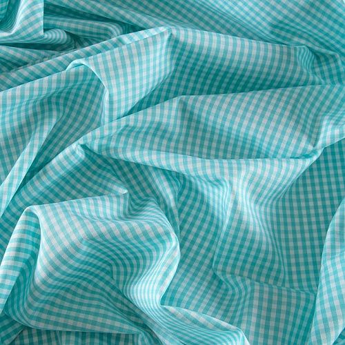 Хлопок плательно-рубашечный 049-11803 мятный принтованный