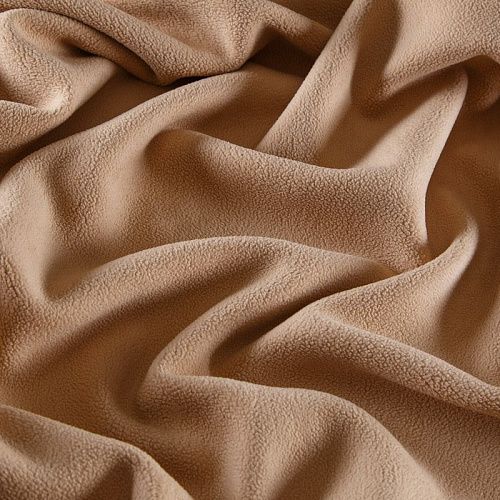 Флис 2-х сторонний на трикотажной основе 061-15597 бежевый однотонный