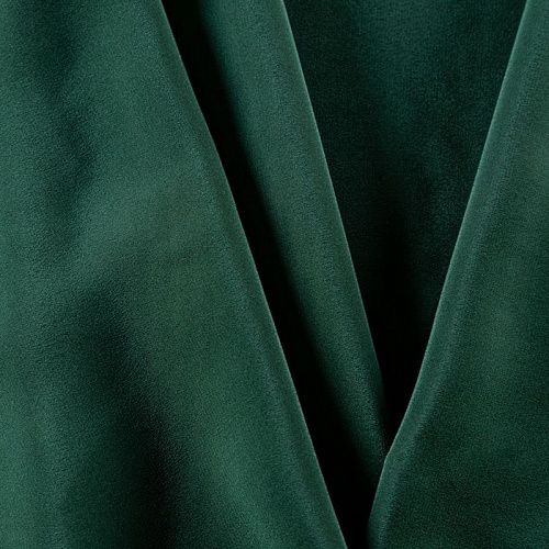 Крепдешин натуральный 028-09563 бутылочный зеленый однотонный