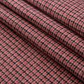 Ткань пальтовая двухсторонняя 040-16738 розовый/клетка