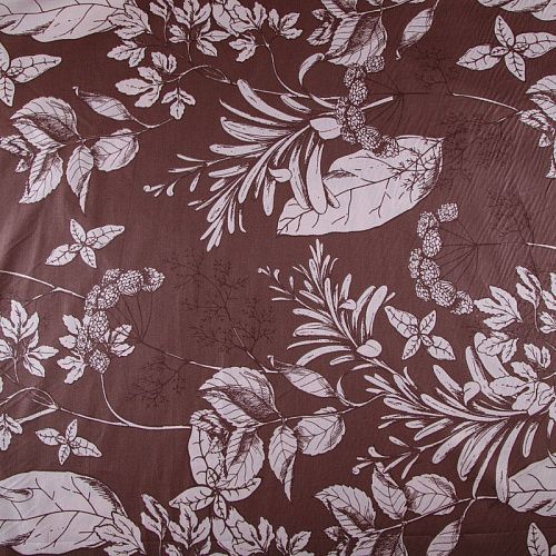 Сатин-твил ш.220 см 007-13908 шоколадный принтованный