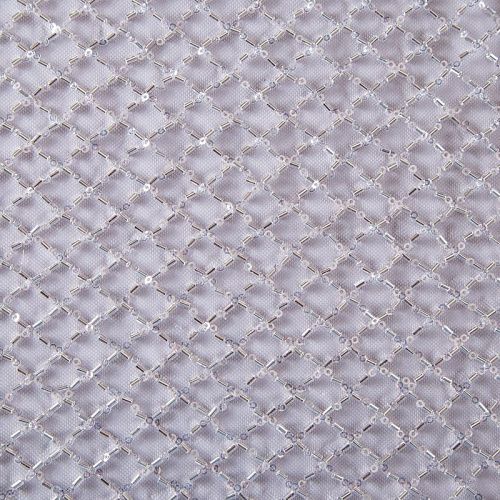 Сетка со стеклярусом 050-13579 лиловый