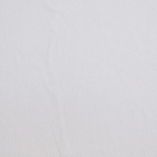 Крепдешин шелковый 028-15065 теплый белый однотонный