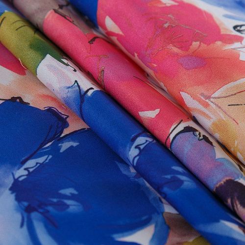 Ткань плащевая 042-16981 белый принтованный