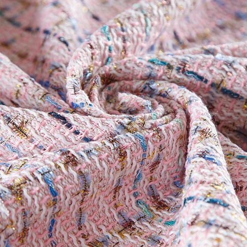 Твид шанель 052-15245 розовый