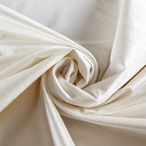 Ткань микровелюр 09-02-08944 жемчужно-белый однотонный