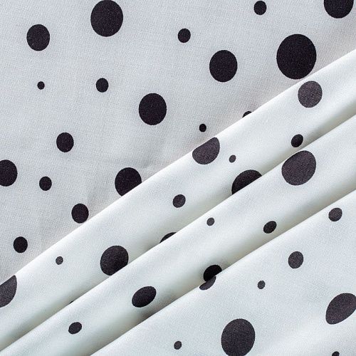 Штапель 069-01817 белый принтованный