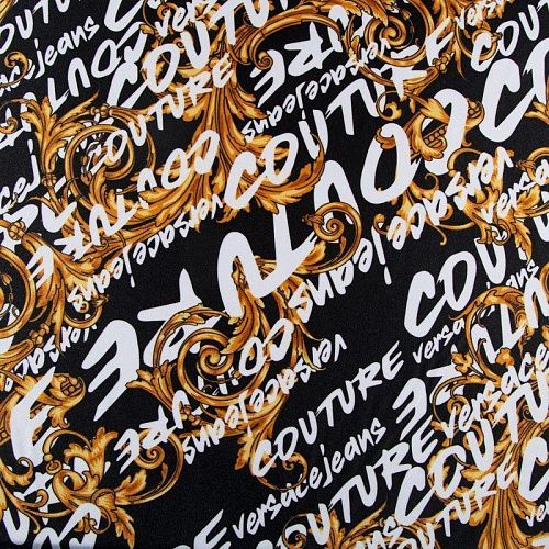 Лайкра 005-12472 черный принтованный